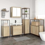 vidaXL Conjunto de Móveis para Banheiro 5 pcs Bege 76.5 x 35 x 95 cm
