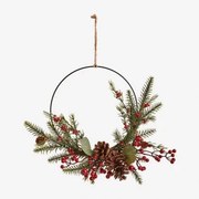 Guirlanda Decorativa De Natal Com Pinhas Lanorial Verde Pesto - Sklum