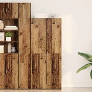 vidaXL Buffê 2 pcs Madeira antiga 80 x 42 x 185 cm