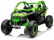 Carro elétrico para crianças 4x4 Can-am Maverick, 2 Lugares, suspensão dianteira e traseira, controle remoto de 2,4 Ghz, bateria portátil, 4 motores d