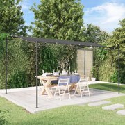 vidaXL Toldo 4x3 m 180 g/m² tecido e aço antracite