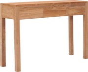 vidaXL Mesa consola 110x35x75 cm madeira de teca maciça