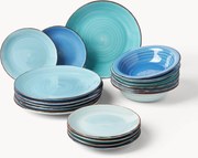 Conjunto de loiça pintada à mão Baita, 6 pessoas, conjunto de 18