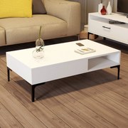 Mesa de Centro Istanbul – Branco – 105x32,6x60 cm