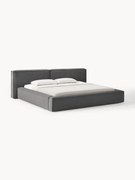 Cama estofada com arrumação Lennon