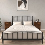 vidaXL Mesas de cabeceira 2 pcs 40x35x70 cm cor carvalho fumado