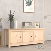 vidaXL Sapateira 110x38x45,5 cm madeira de pinho maciça