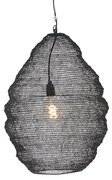 Candeeiro de suspensão oriental preto 45 cm - Nidum L Oriental