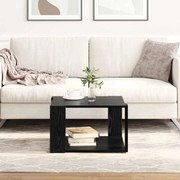 vidaXL Mesa de centro Carvalho Preto 51,5 x 51,5 x 30 cm