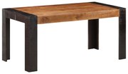 vidaXL Mesa de jantar 160x80x76 cm madeira mangueira maciça
