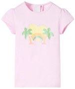 T-shirt de criança rosa-claro 128