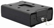 vidaXL Cofre de Segurança Preto Metal Pequeno Fechaduras