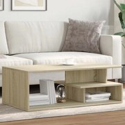 vidaXL Mesa de centro 102x55x35 madeira processada carvalho sonoma
