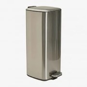 Lixeira Com Pedal Em Aço Sosuina Cinzento Escovado & 30 L - Sklum