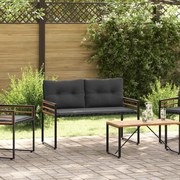 vidaXL Banco de Camada de Madeira Liso Cinzento-baço 114 x 55 x 77 cm