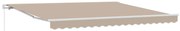 vidaXL Toldo Retrátil Manual Bege 400 × 300 cm Poliéster e Alumínio