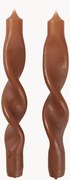 Velas artesanais Twist, conjunto de 2