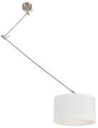LED Candeeiro de suspensão inteligente em aço com cúpula branca 35 cm incl. Wifi A60 - Blitz Moderno