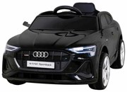 Carro elétrico para Crianças Audi E-Tron Sportback 12V 4x4 Rodas de EVA, Assento de couro Preto