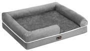 Cama ortopédica para cães em sofá com capa lavável. | FEANDREA | 91 x 71 x 25 cm | cinzento | PGW076G02.