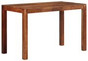 vidaXL Mesa de jantar 120x60x76 cm madeira maciça de acácia