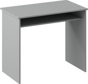HOMCOM Mesa de computador sóbria e compacta com 1 prateleira, painéis de partículas, dim. 90l x 50P x 74H cm, cinza | Aosom Portugal