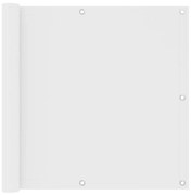 vidaXL Tela de varanda 90x400 cm tecido Oxford branco