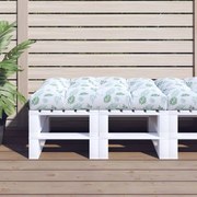 Almofadão para sofá de paletes 120x80x12cm tecido padrão folhas