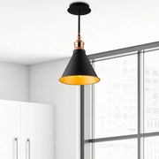 Candeeiro Suspenso Berceste – Preto – 20 cm x 40 cm