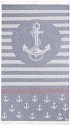 Pareo praia com franjas desenho jacquard 90x170 cm - Mundu