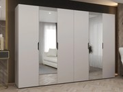 Roupeiro Hartford 518, Caxemira, 202x300x50cm, 219 kg, Portas para roupeiro: Com dobradiças, Número de prateleiras: 4, Número de prateleiras: 4