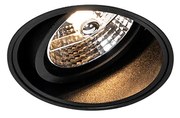 Foco embutido moderno preto sem moldura - Impact 70 Moderno