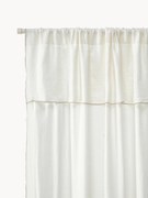 Cortinas de linho com filtro de luz Eleonara, conjunto de 2, L 145 cm