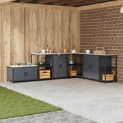 vidaXL Armário de Armazenamento para Cozinha Antracite 60 x 50 x 92 cm