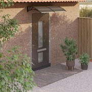 vidaXL Toldo de porta 150x75 cm policarbonato preto