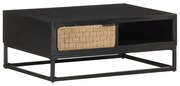 vidaXL Mesa de centro 90x60x35 cm madeira de mangueira maciça