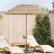 vidaXL Parasol de Praia Castanho Ø 160 x 196 cm Aço