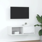 vidaXL Móvel p/ TV 80x31x25,5 cm derivados de madeira branco
