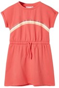Vestido de criança com cordão cor coral 104