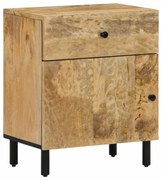 vidaXL Mesa de cabeceira 50x33x60 cm madeira de mangueira maciça