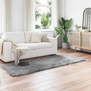 vidaXL Tapete Sintético de Pele de Ovelha Tafalla Cinzeto 80 x 250 cm