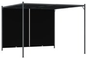 vidaXL Pérgola de jardim com teto retrátil 3x3 m antracite