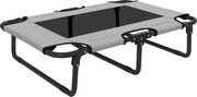 PawHut Cama elevada para cães dobrável, cama para animais de estimação para exterior com design em rede Cinza claro Oxford 75 x 51 x 18 cm | Aosom Portugal