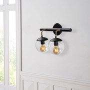 Candeeiro de Parede Gondol – Preto – 41 x 20 cm