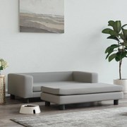 vidaXL Cama para cães com extensão 100x50x30 cm veludo cinzento-claro