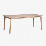 Mesa De Jantar Retangular De Madeira De Acácia Kaela Marrom Acácia Claro & 220 X 100 Cm - Sklum