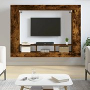 vidaXL Móvel de TV 152x22x113 cm derivados de madeira carvalho fumado