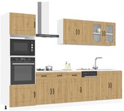 vidaXL 7 peças armário de cozinha conjunto Kalmar carvalho artisiano