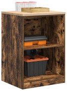 vidaXL Armário de arrumação de garagem Carvalho fumado 60x51x85 cm