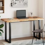 vidaXL Tampo de mesa retangular 140x60x4 cm madeira de acácia maciça